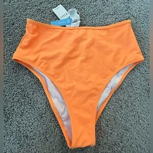 Cupshe Vibrant Orange Bikini Bottom, Women’s Size Small, NEW With Tags